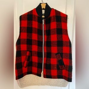 Roots Wool Buffalo Plaid Vest